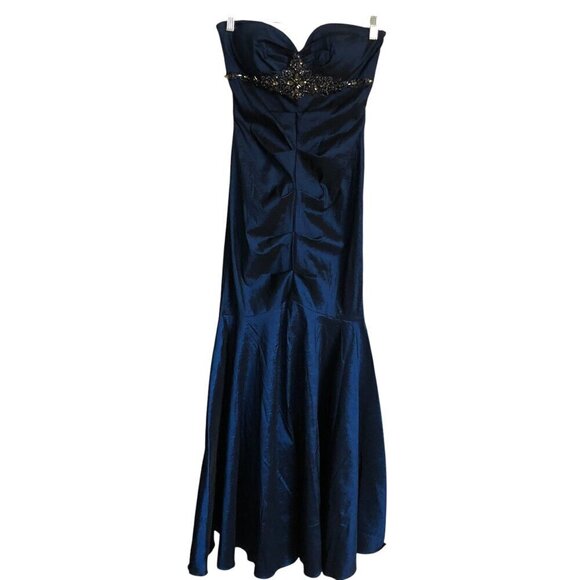 Cache Vintage strapless mermaid trumpet formal beaded dress - Picture 1 of 6